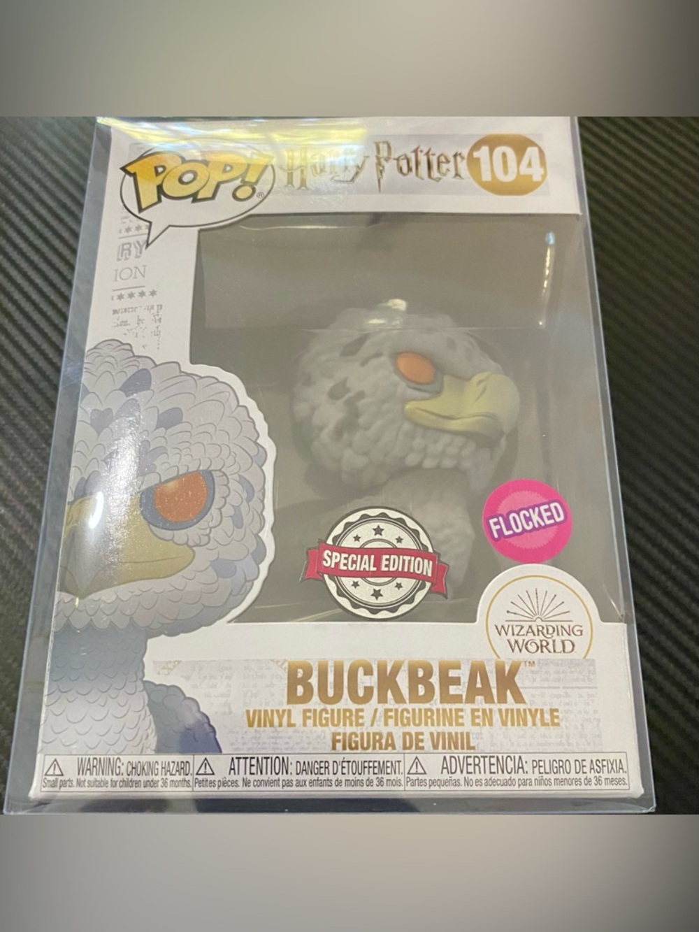 NIB Special Edition Flocked Funko Pop Movies #104 Buckbeak Vinyl Figurine